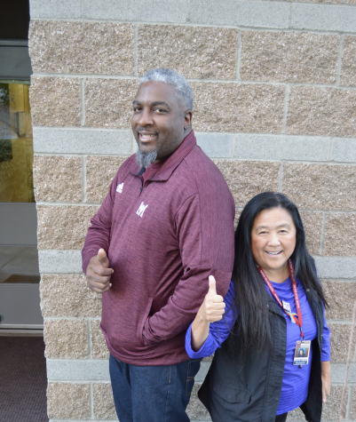 While the classroom staff lacks ethnic diversity, two of the four MIHS Administrators are people of color. Puckett indentifies as Asian and Carisle identifies as African American. Photo by Ellie Gottesman
