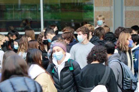 Mercer Island High School students have been required to wear masks since the reopening of schools in the Spring of 2021.