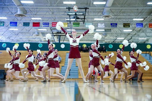 MIHS Drill Team performs during the State Championship. Photo courtesy Adam Lu