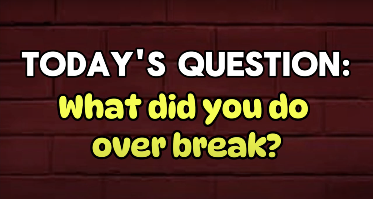 Talk on the Rock: What Did You Do Over Break?